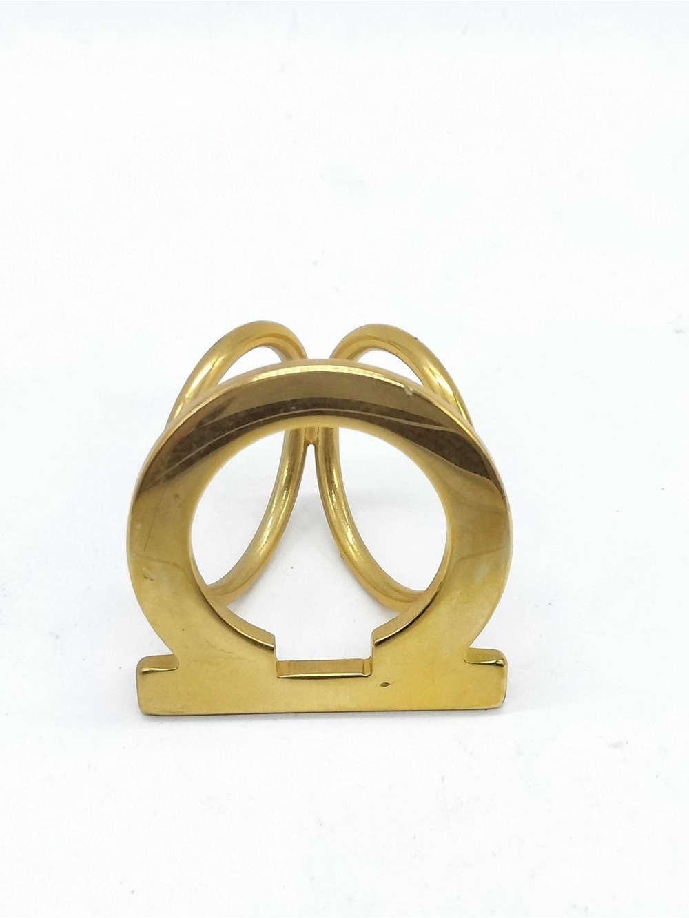 Salvatore Ferragamo Gold-tone Gancini scarf ring